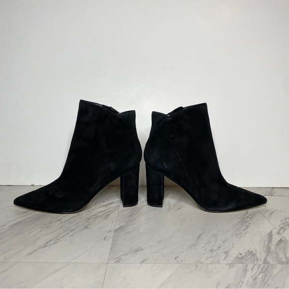 Marc Fisher Urmi Black Suede Pointy Toe Bootie 11M - Picture 7 of 14